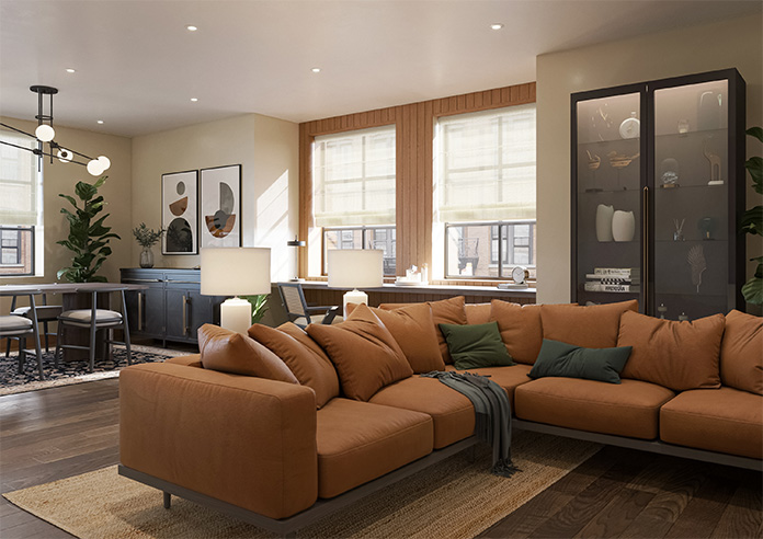 Catania Stripe Voile, Powder Cream - Roman Blind - Image 6